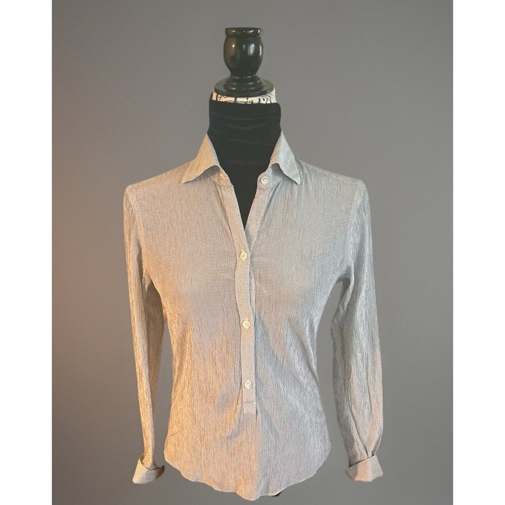 Women's Borrelli Napoli Silk 1/4 Button Blouse Size Small/ Medium